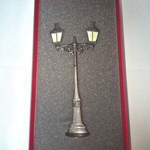 Wilhelm Schweizer Bavarian Pewter Art Two Lamp Gaslight‎ Miniature Boxed